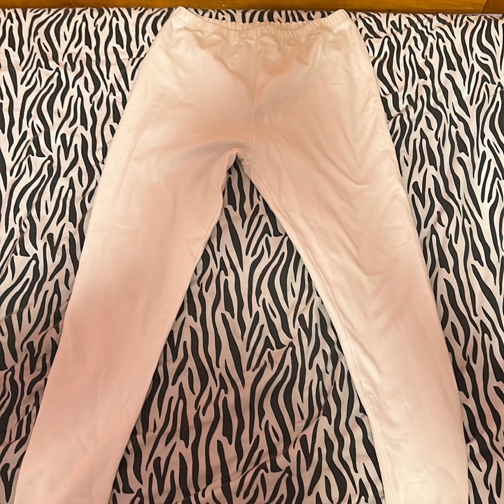 White joggers